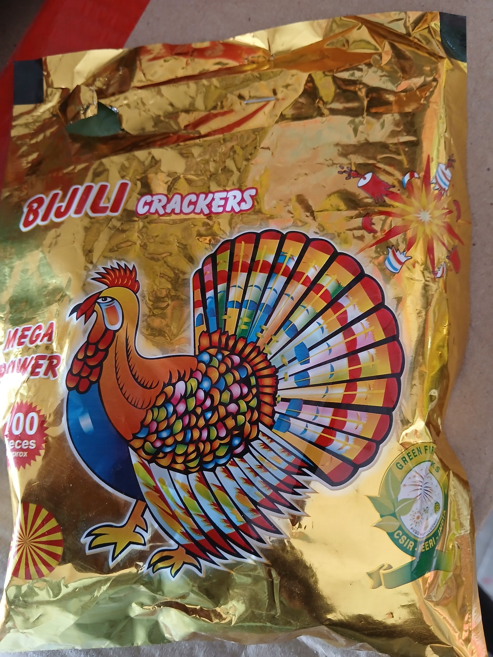 Red Bijili 100 Pcs Gold Pkt