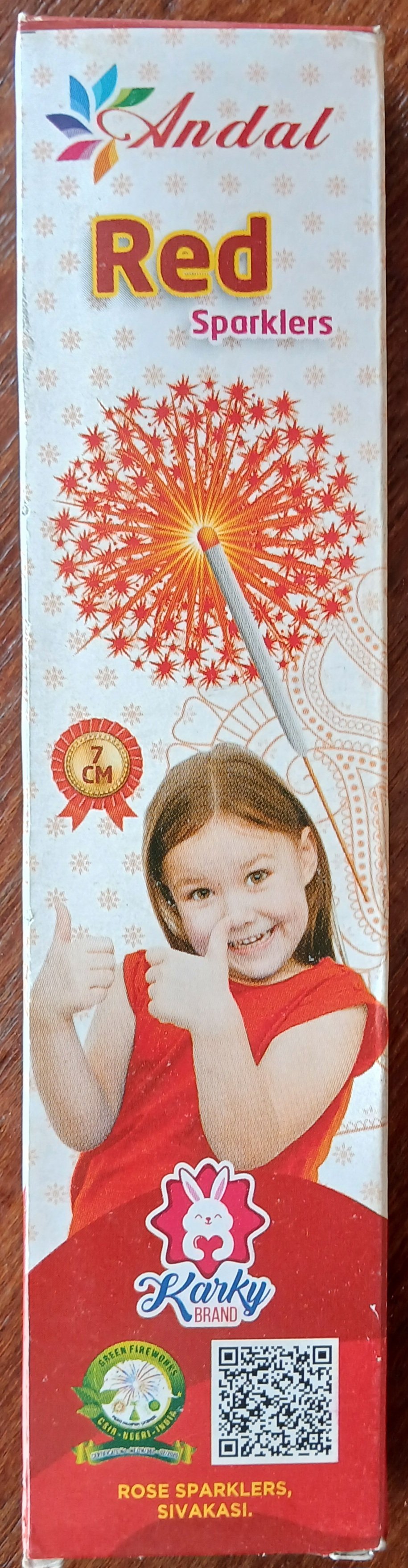 7 cm Red Colour Sparklers
