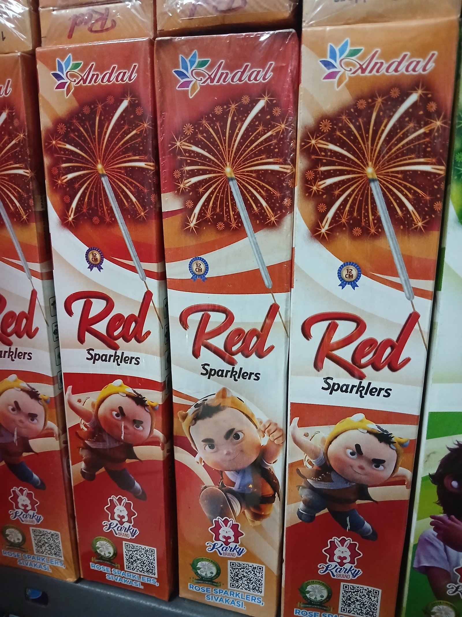 12 cm Red Colour Sparklers