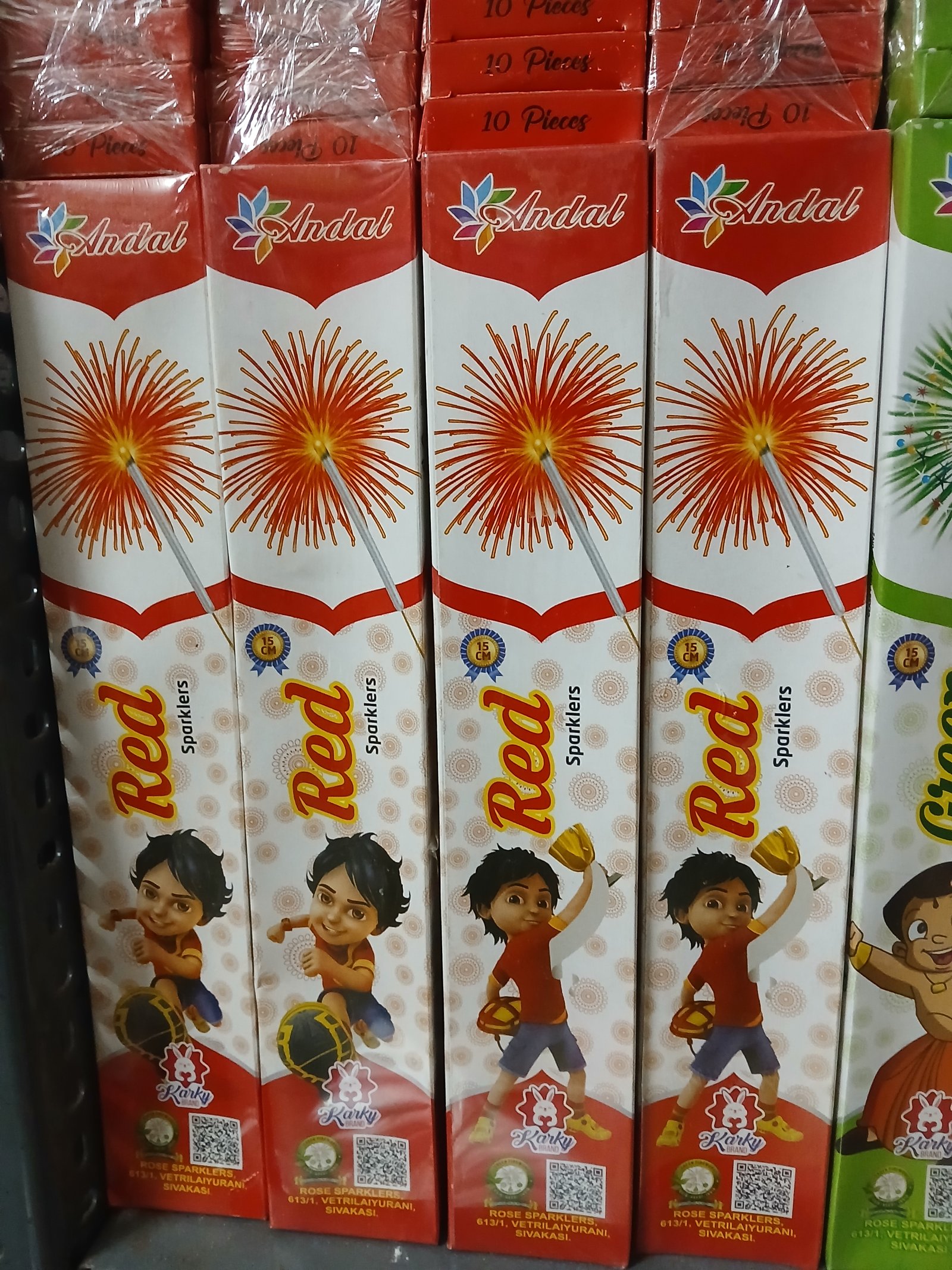 15 cm Red Colour Sparklers